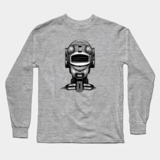 Portrait Of A Robot 5 Cyberpunk Artwork Long Sleeve T-Shirt